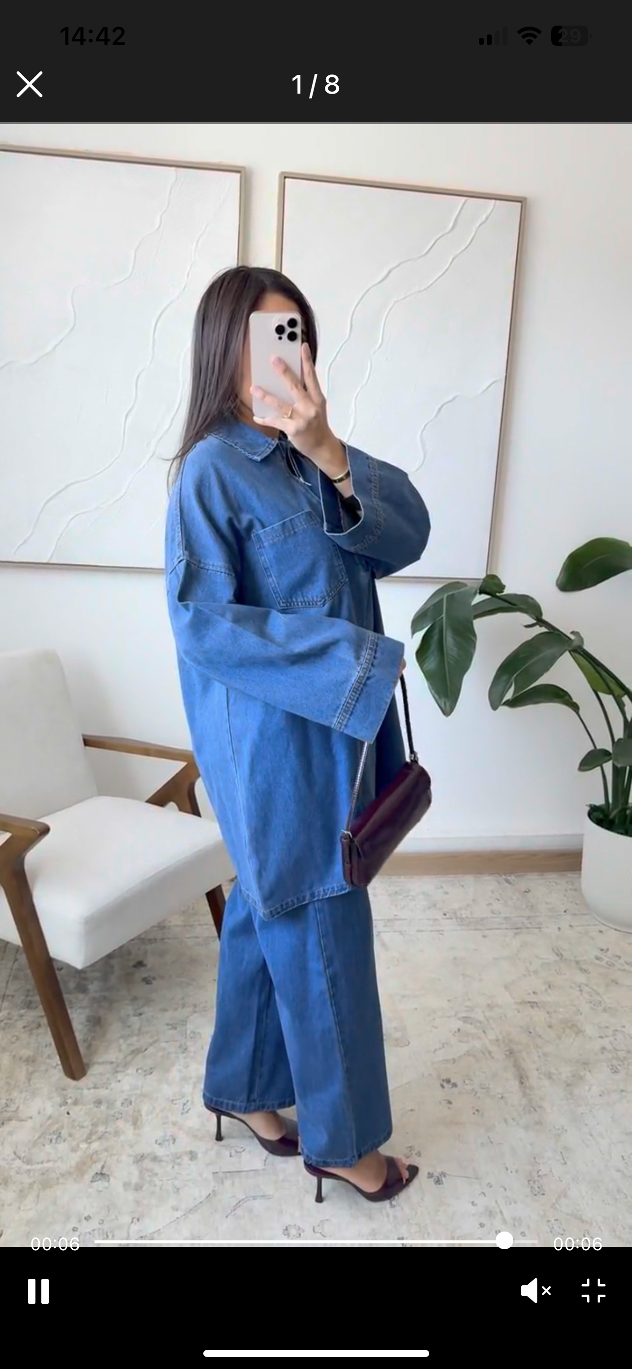 Ensemble en jeans deux pièces plusieurs couleurs disponibles