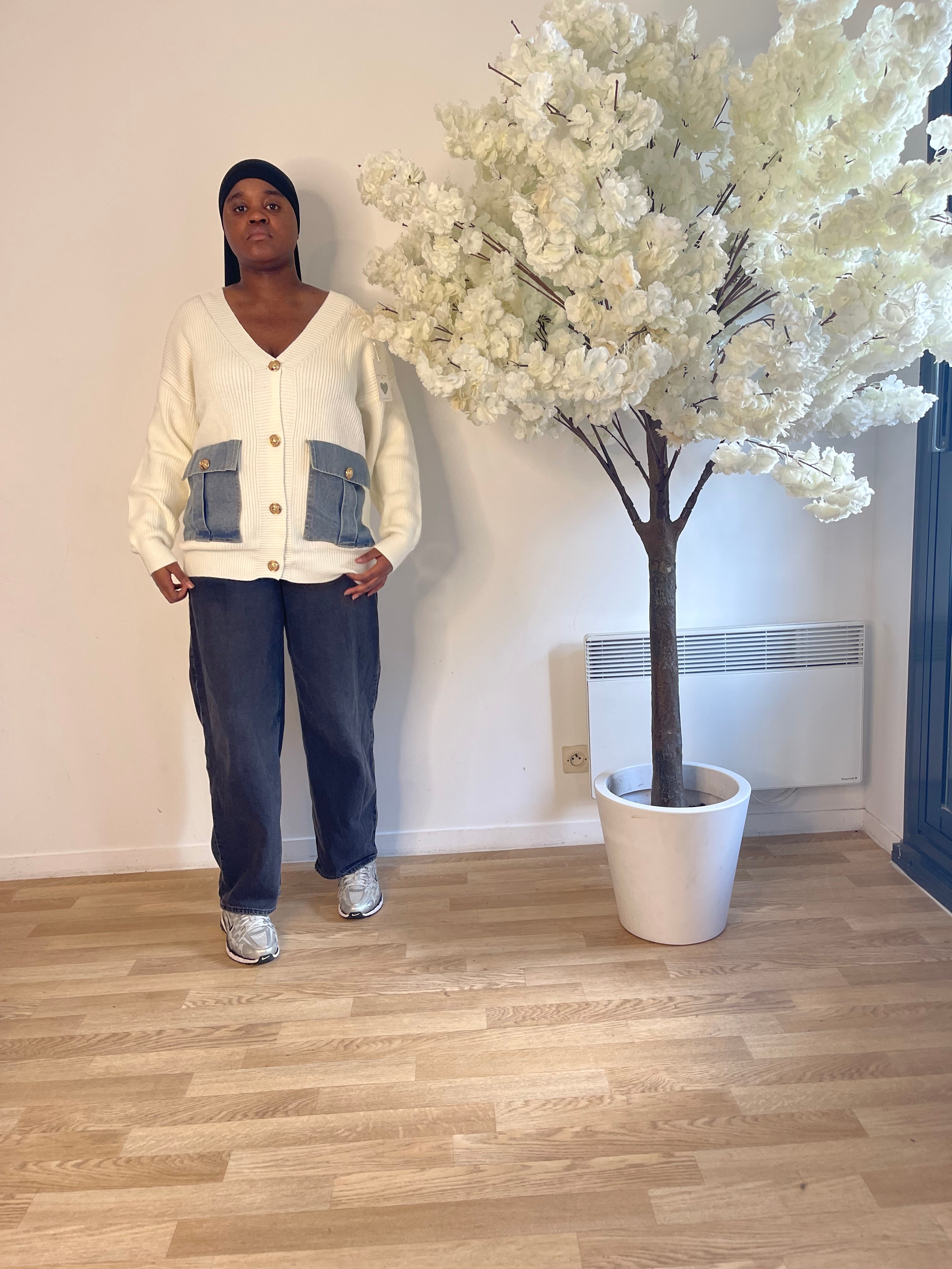 Gilet bi matière