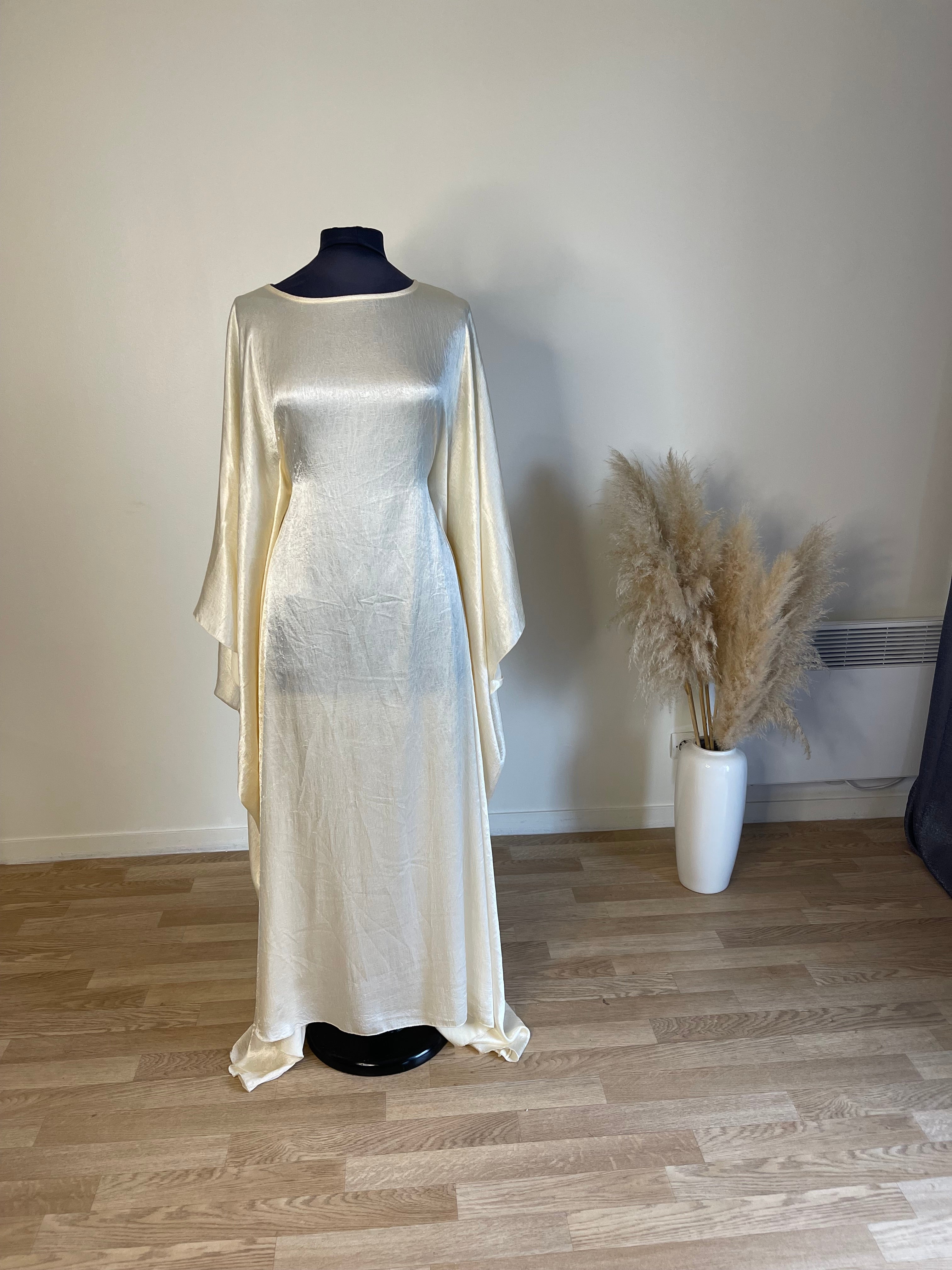 Abaya farasha satinée