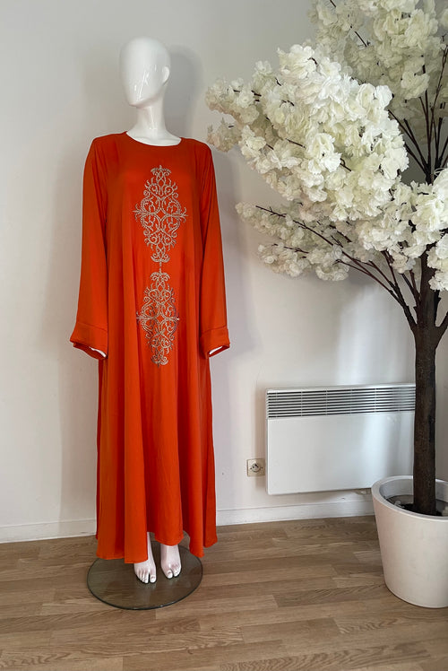 Abaya brodé à strass plusieurs tailles disponibles